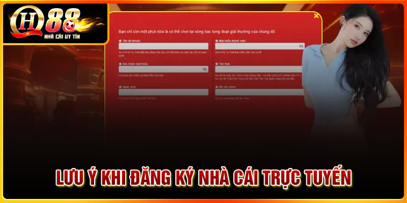 Những lưu ý khi đăng ký các nhà cái trực tuyến